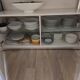 White base buffet with 2 doors - Ligne Roset – Dedicato model by Didier Gomez