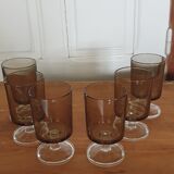 6 verres à pieds