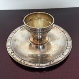 Silver metal egg cup