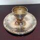 Silver metal egg cup