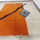 Moroccan handmade artisanal berber carpet magic orange eye 287 x 184 cm