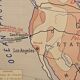 Old geography map / school map South America North America
