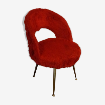 Armchair red rug