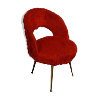 Armchair red rug