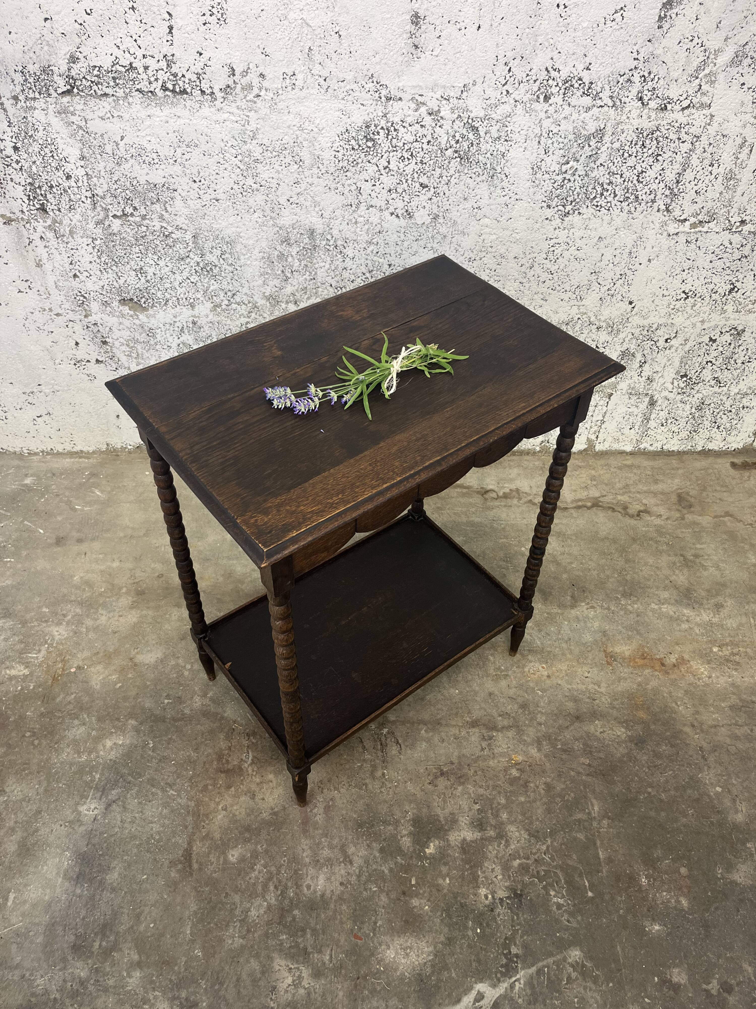 Table d'appoint à double plateau