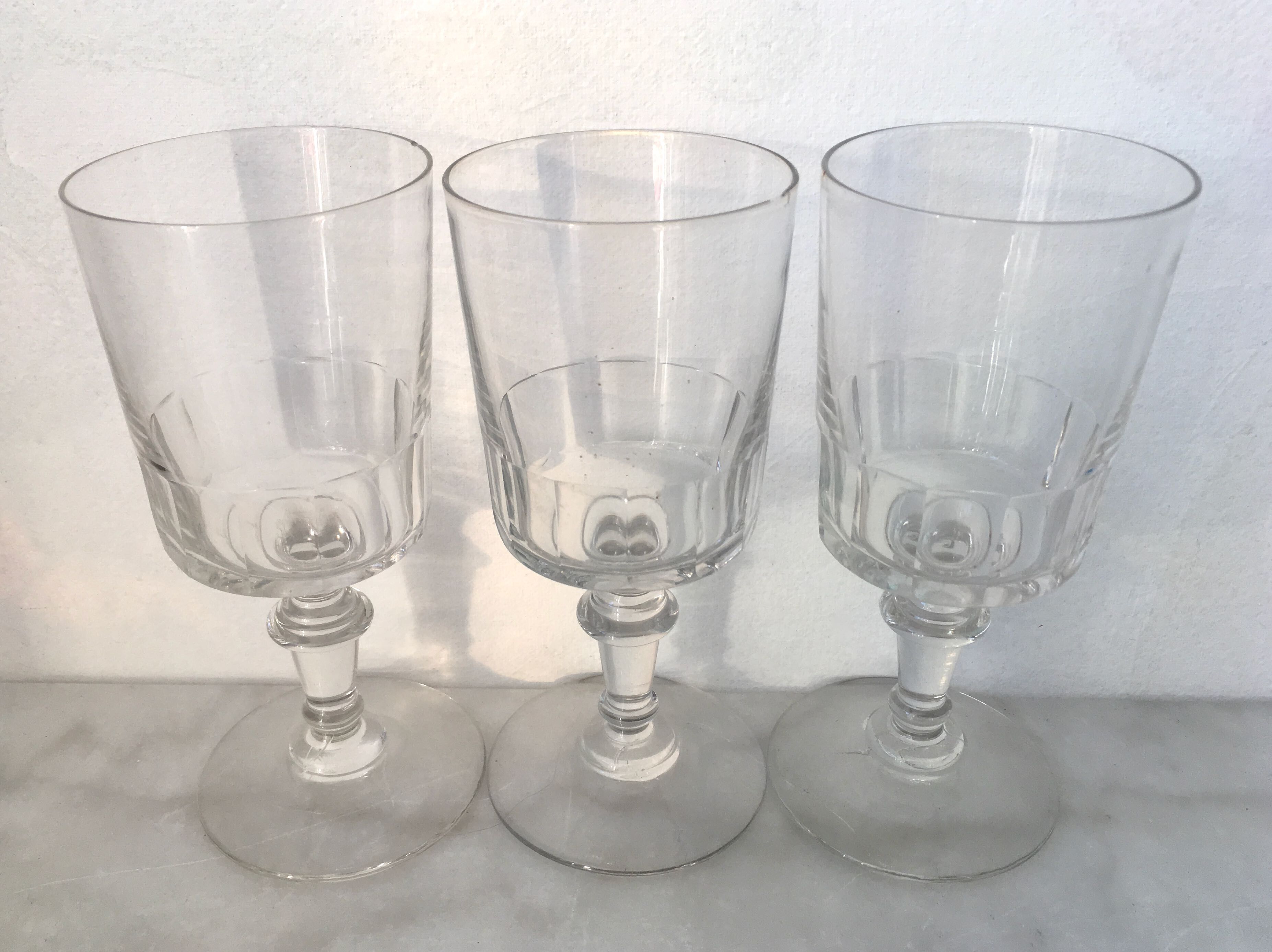 Set de 10 verres à vin années 40