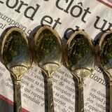 Set of 6 Vintage Gold Moka Spoons - Tableware - Coffee Spoons