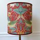 Bird and flower lampshade, William Morris style