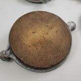 Set of 4 stoneware snail plates