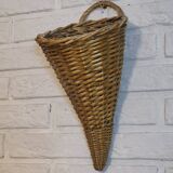 Cornucopia rattan basket
