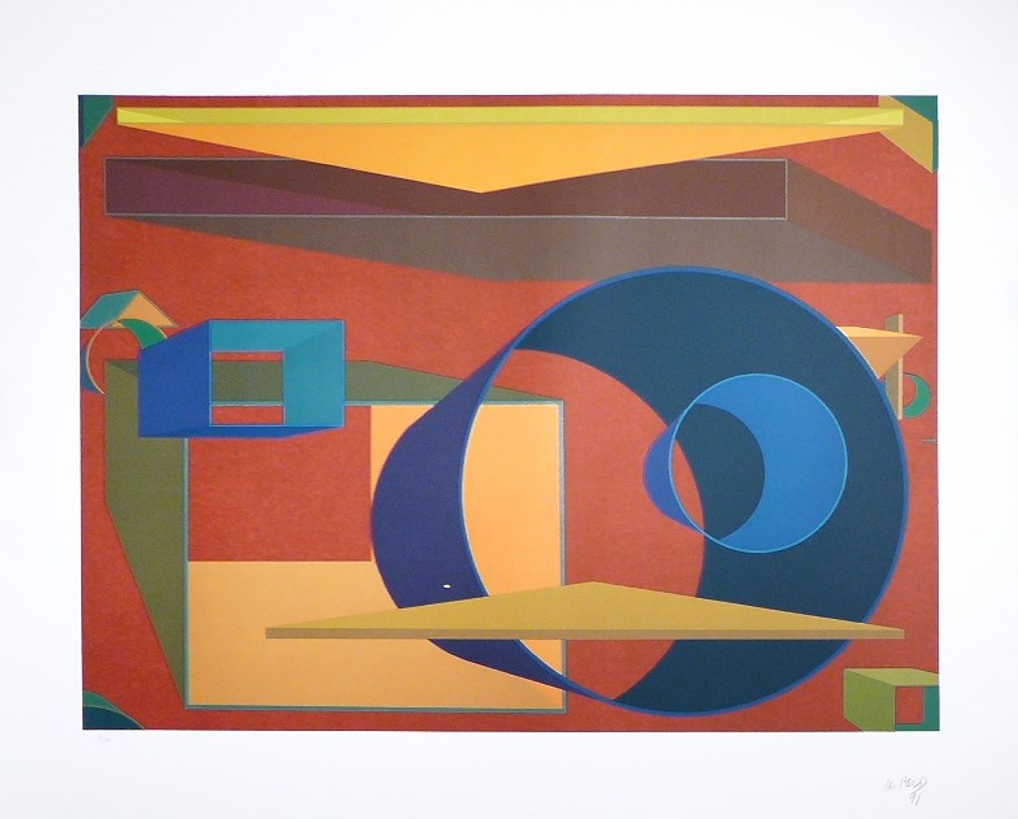 Al HELD, Pradorama, 1991. Original lithograph signed and numbered