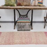 2x6 Mid Century Modern Pink Turkish Runner Rug, 67x171Cm SK 33942 FREE SHIPPING