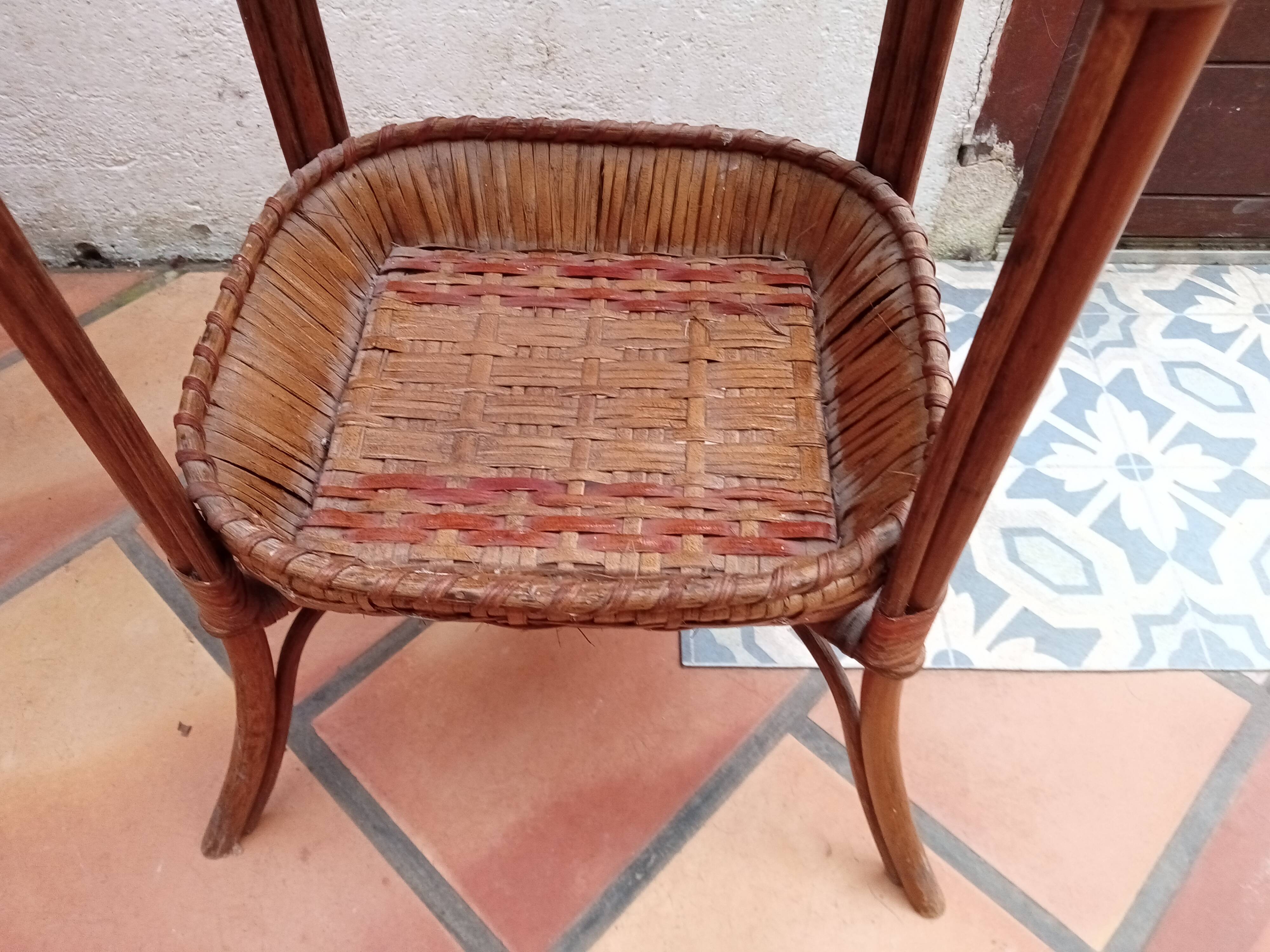 Small rattan table