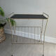 Vintage side table / gold end table / accent table