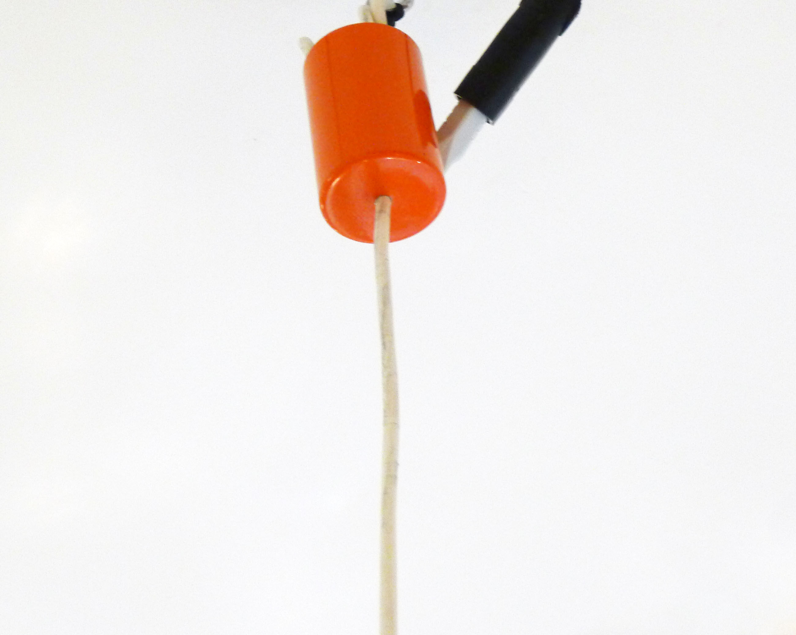 Hanging in Orange lacquered metal 1970 '