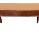 Antique writing table in mahogany, Louis Philippe style, Austria, 19th century.