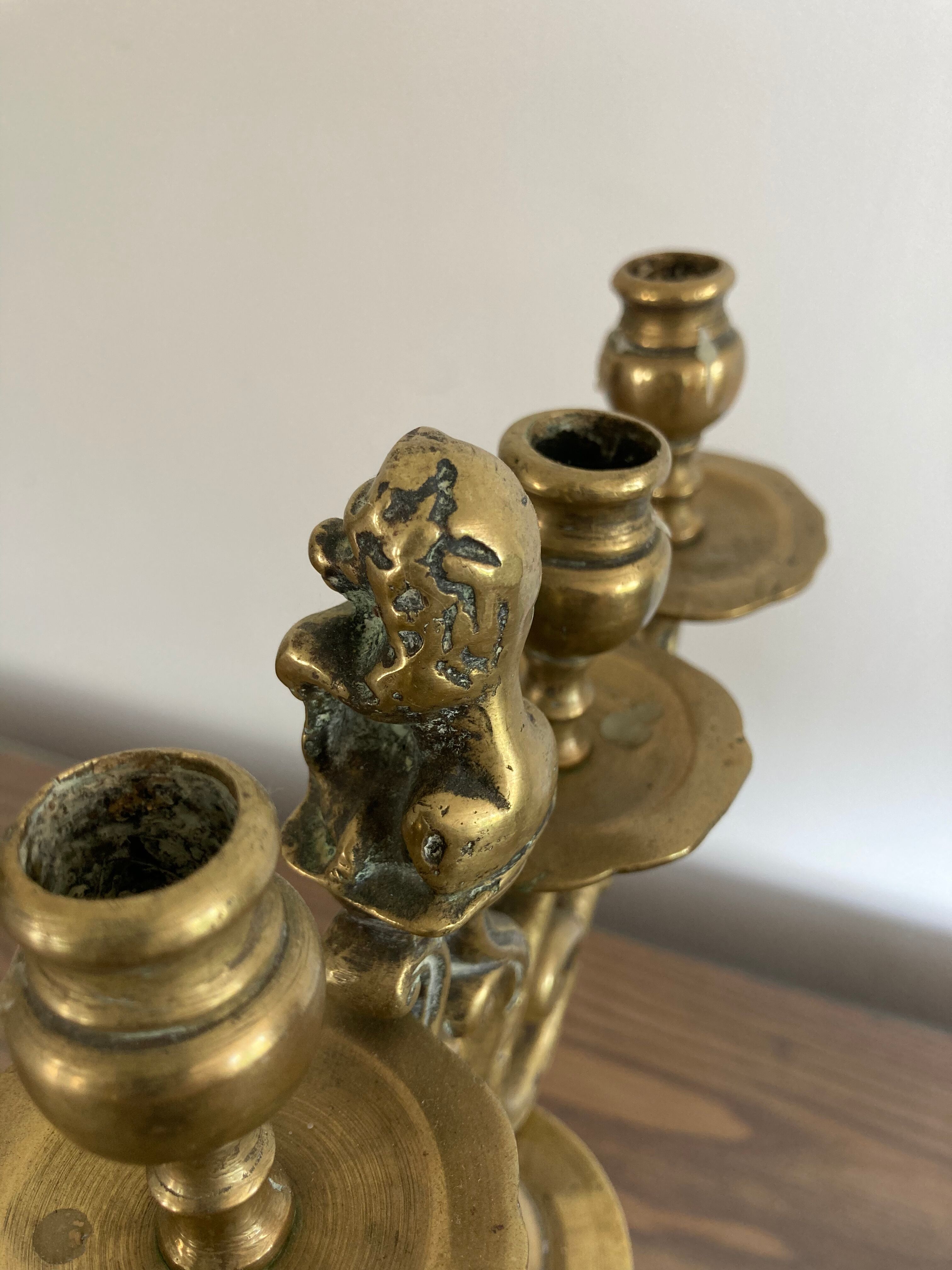 Solid bronze chandelier