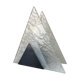 Metal lamp and triangular glass design 60 years