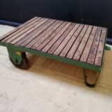 Table basse, chariot industriel