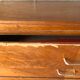 Vintage chest of drawers light oak compass feet