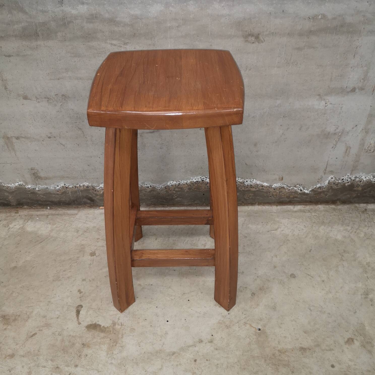 Vintage wooden bar stool