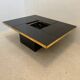 Sliding coffee table - hidden bar - Belgo Chrom