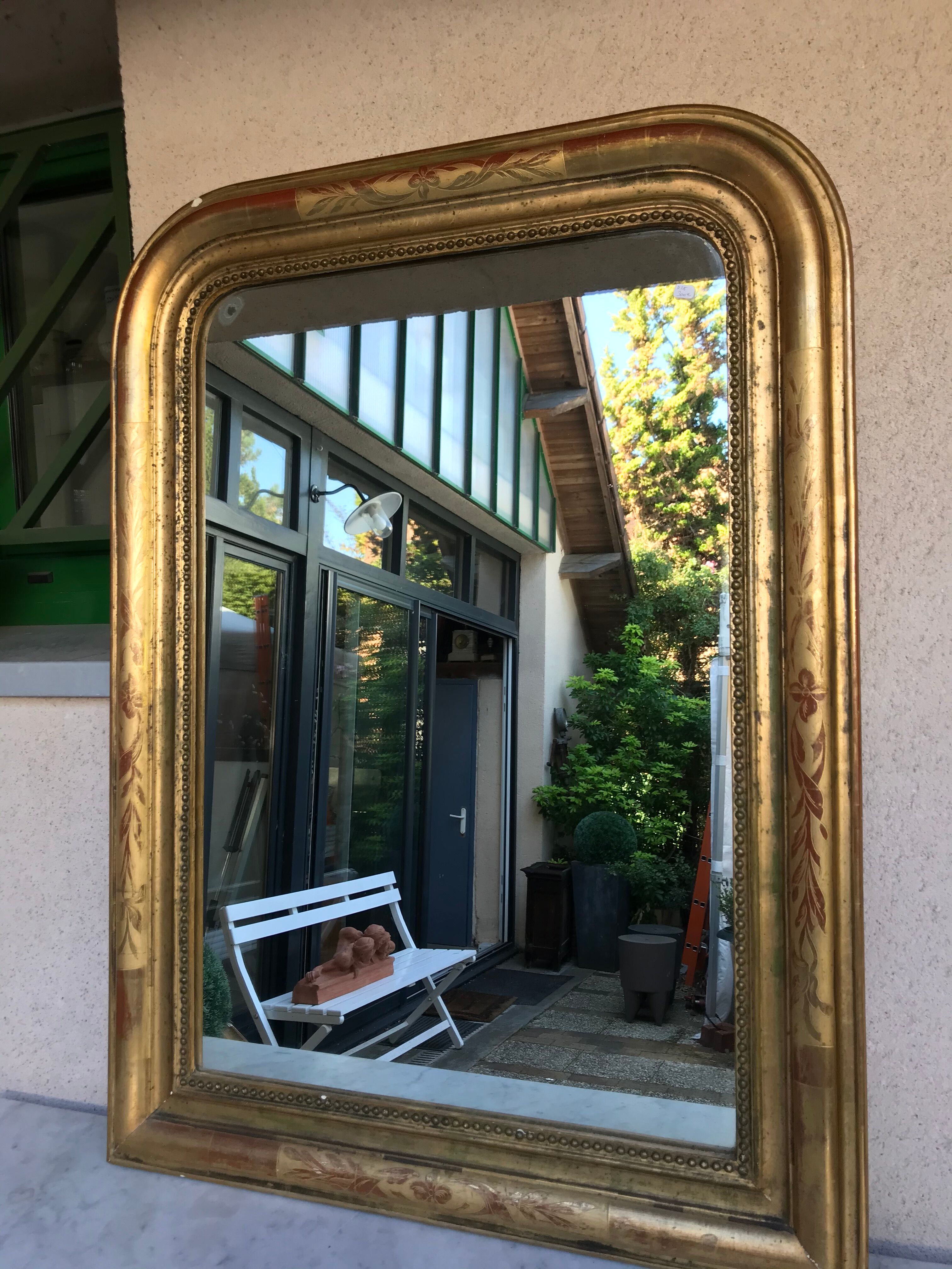 Louis Philippe Golden Mirror with Fine Gold
