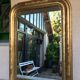 Miroir Louis Philippe doré à l'or fin