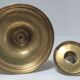 Paire de bougeoirs flambeaux bronze doré patiné style louis xvi époque 19ème