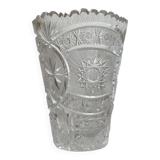 Art Deco Bohemian Crystal Vase