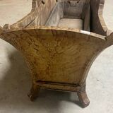 Large painted wooden planter, 19th century