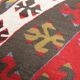 Paire de coussins géométriques en kilim turc plat