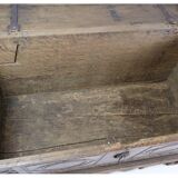 Oak coffin with carvings from around the year 1760s