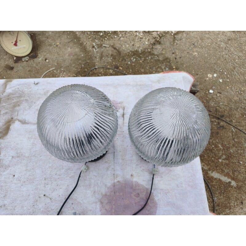 Paire de lampes industrielle