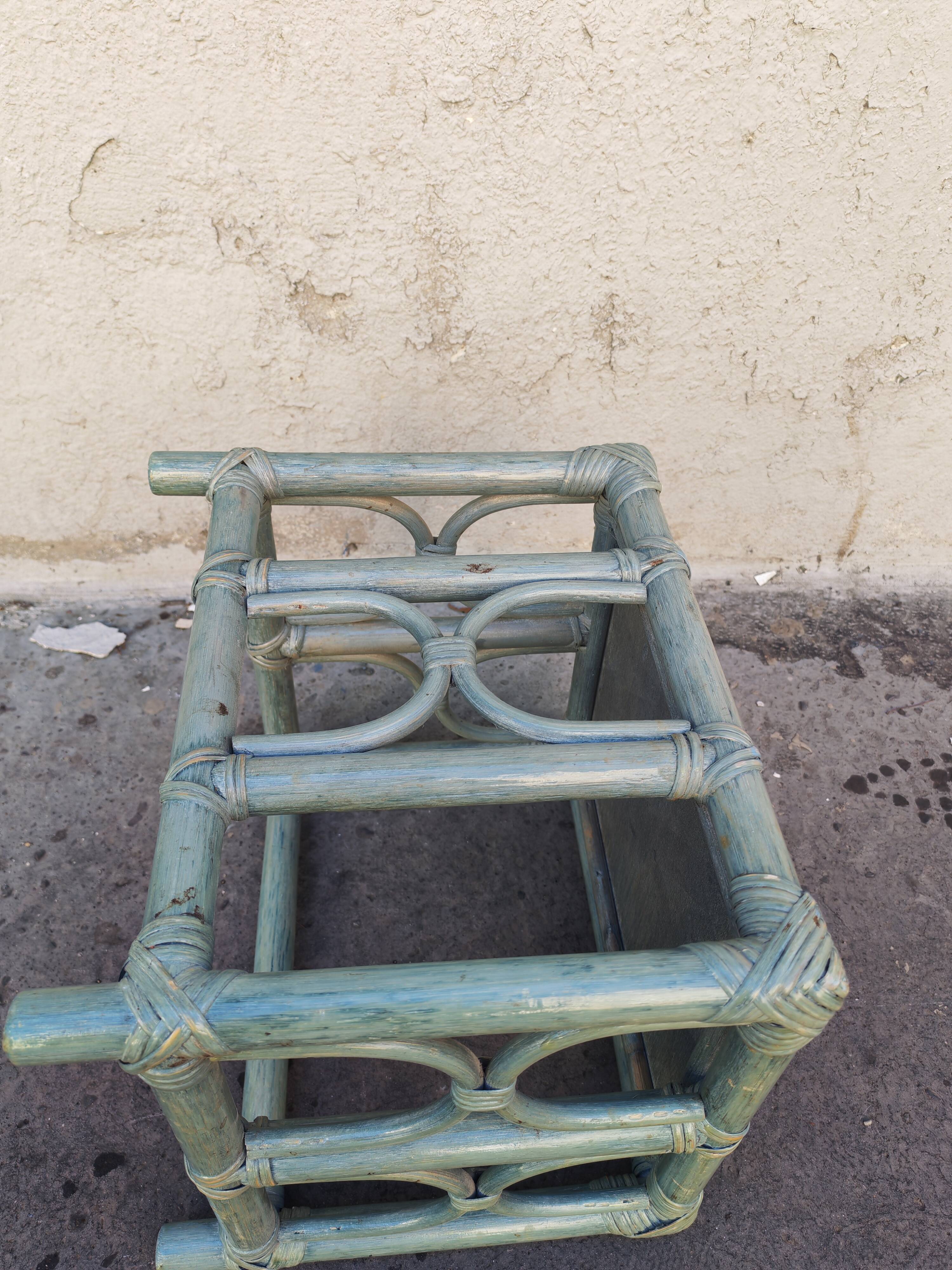 Small bamboo side table