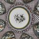 Portuguese plate signed Estrela de Conimbriga, 17th century Colours decor