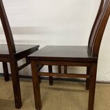 Série de 6 chaises en bois