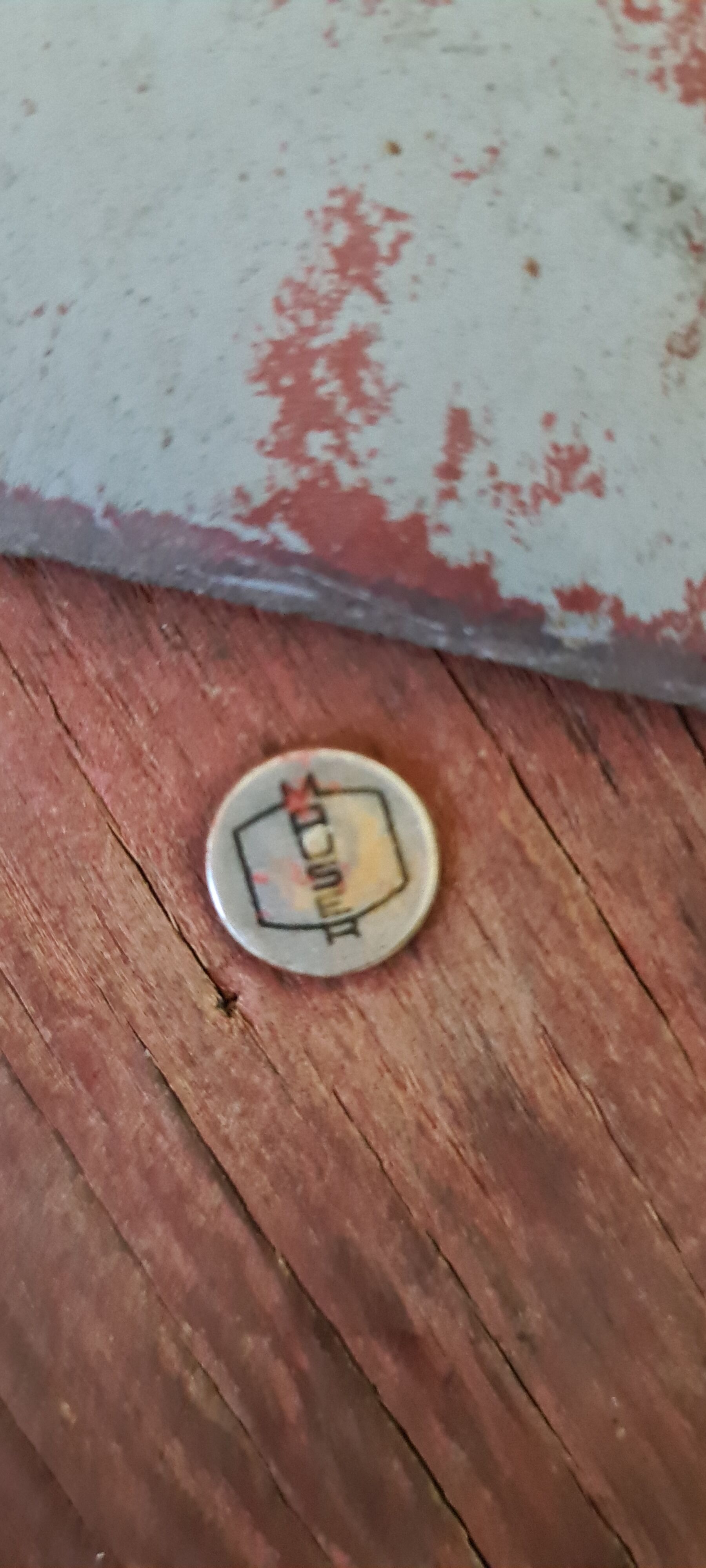 Metal and wood industrial stool