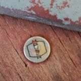 Metal and wood industrial stool