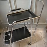 French Regency style metal serving trolley 1950