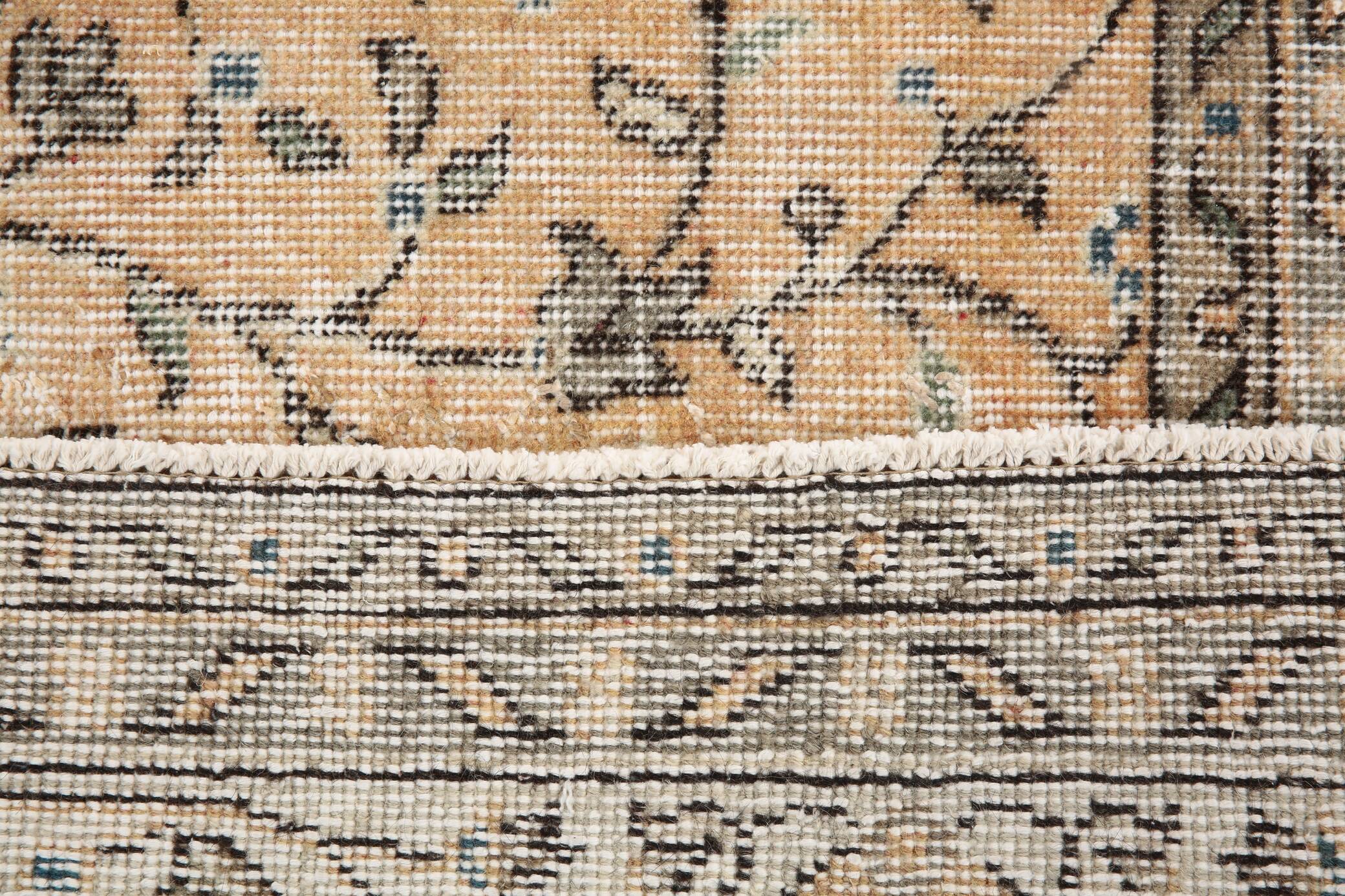 7x10 Floral Design Persian Rug, Living Room Rug, 216x304Cm