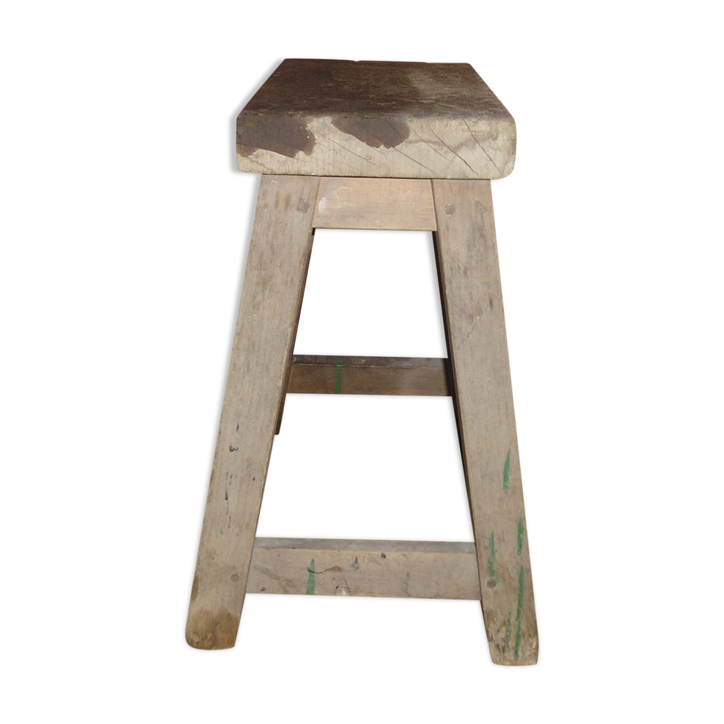 Old doweled wooden stool