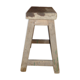 Old doweled wooden stool