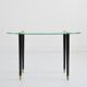 Coffee table / Oval side table vintage 1950s