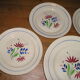 Set of 4 dinner plates and round top, K & G Luneville faience model "Rafael"