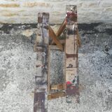 Farm table on trestles