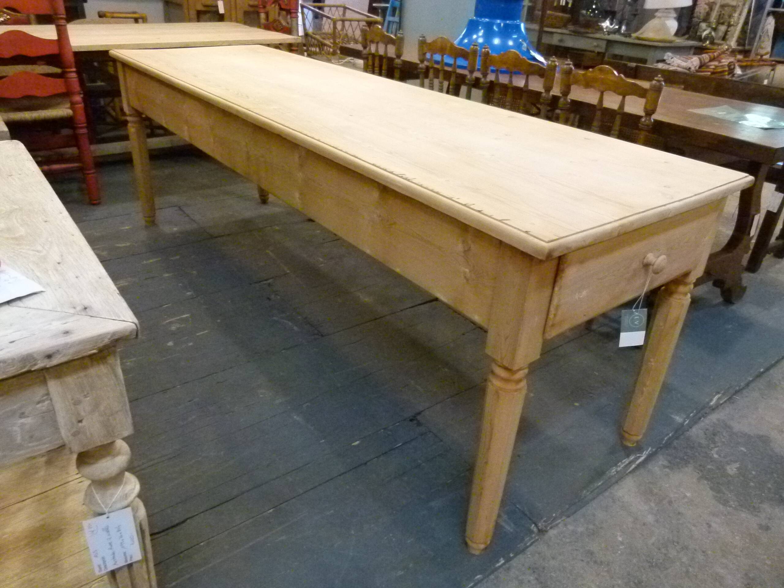 20th century pine farmhouse table