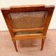 Louis XVI style office armchair in 19th century stained beech