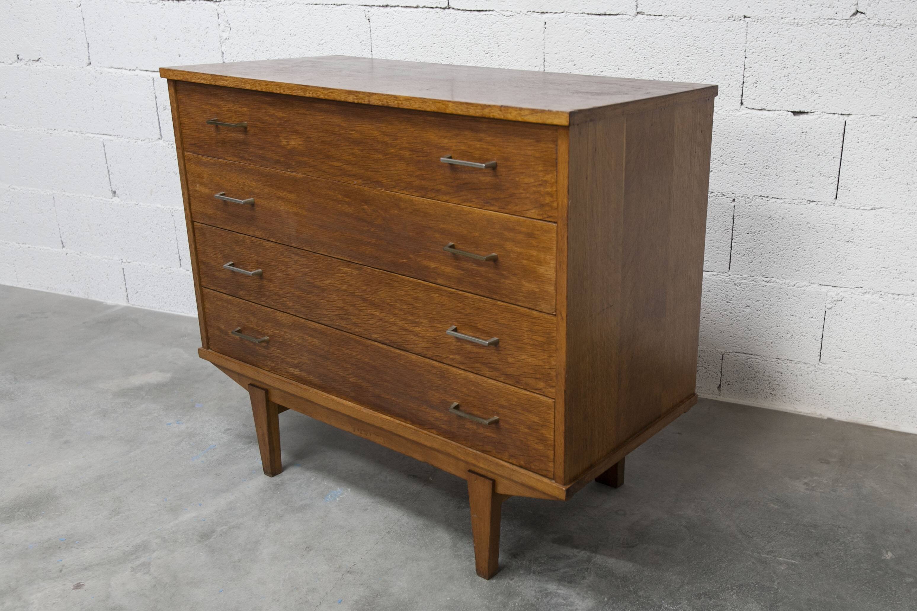 Commode scandinave 1960 4 tiroirs