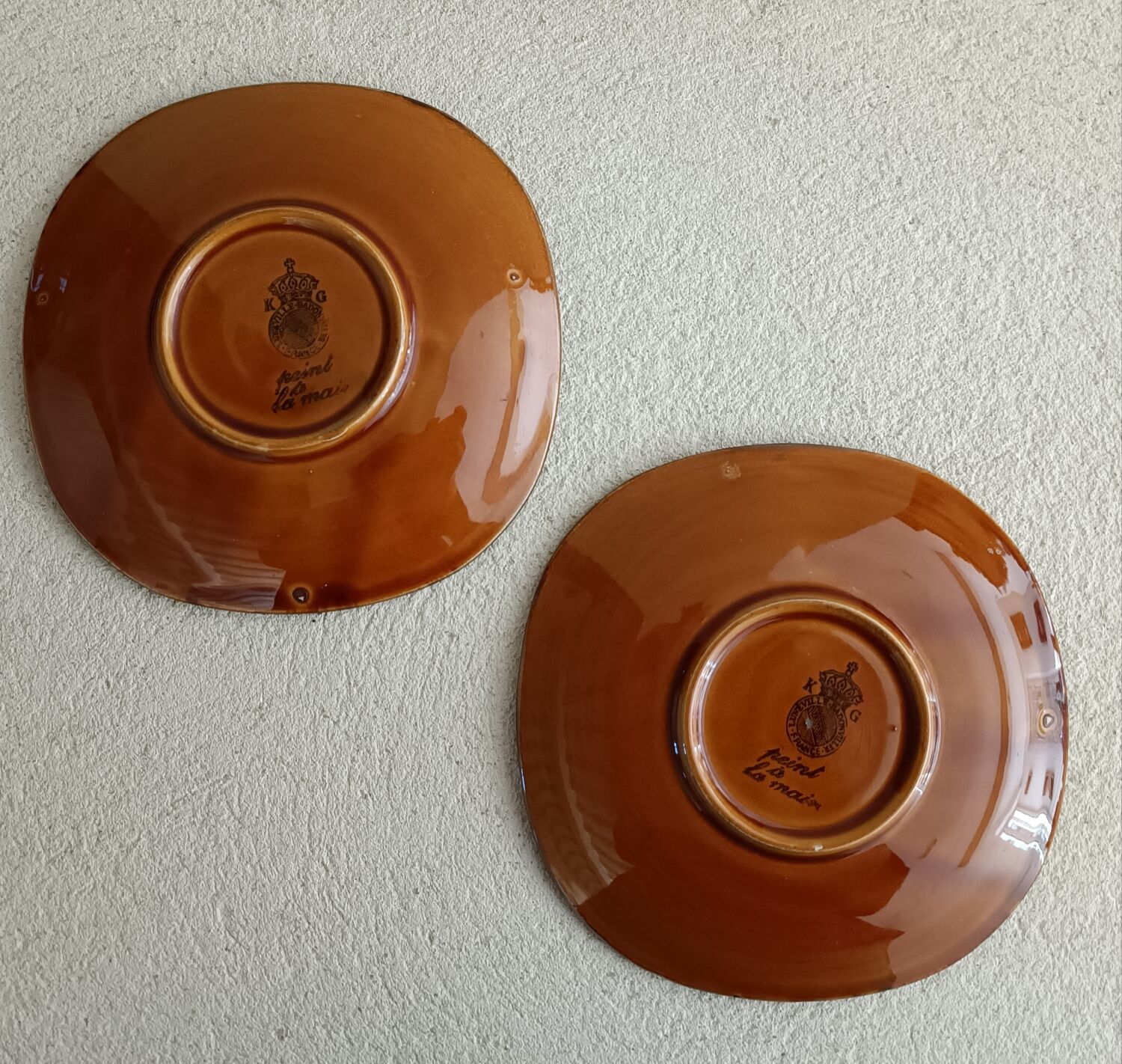 2 saucers Lunéville Badonviller